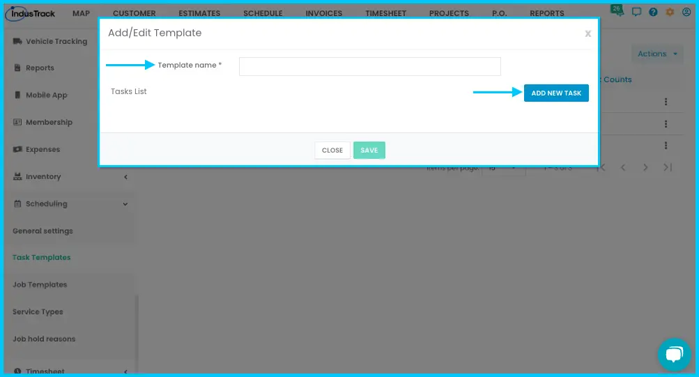 A new task template with its name and the Add New Task button