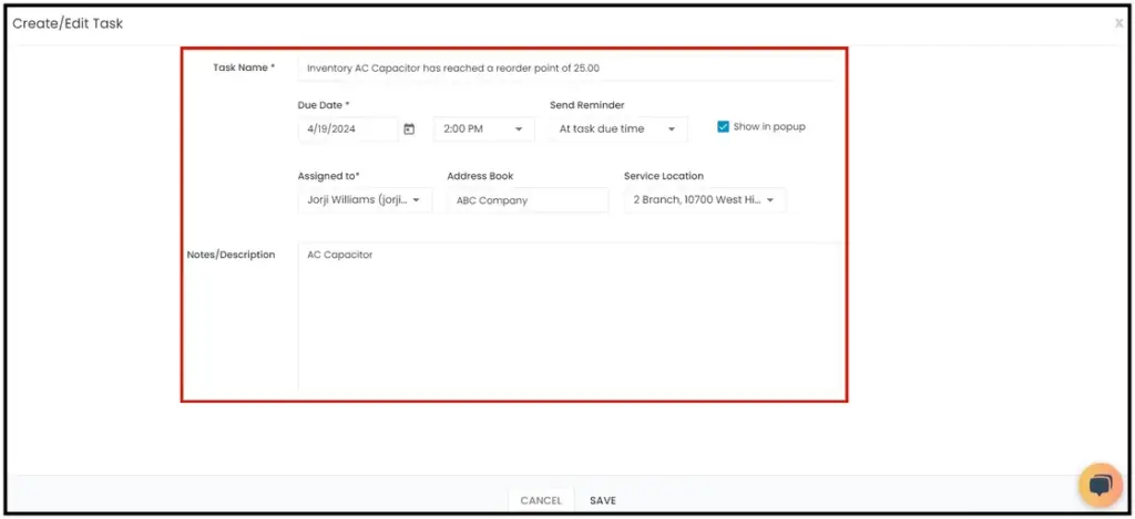A task with a due date that can be changed to postpone it