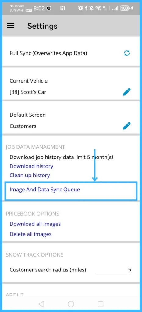 The Image and Data Sync Queue
