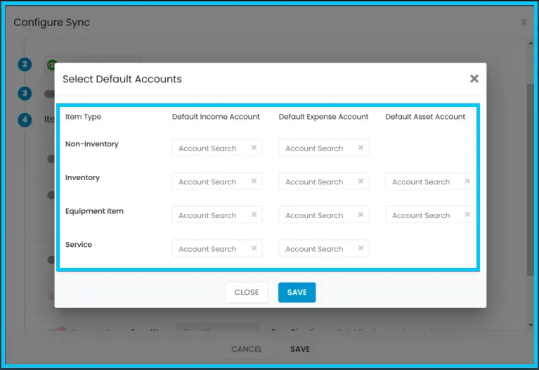 Assigning income and expense accounts in the Chart of Accounts section