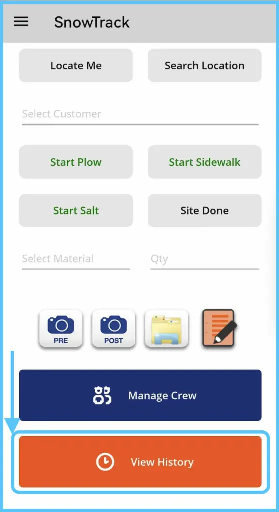 The View History button